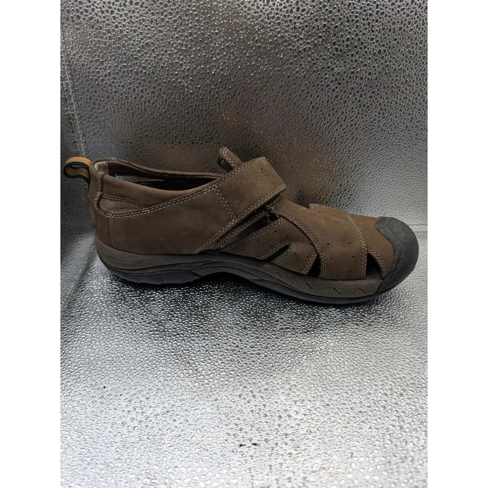 Everest Mens Brown Waterproof Hiking Sandals Closed Toe Fisherman Size 10M